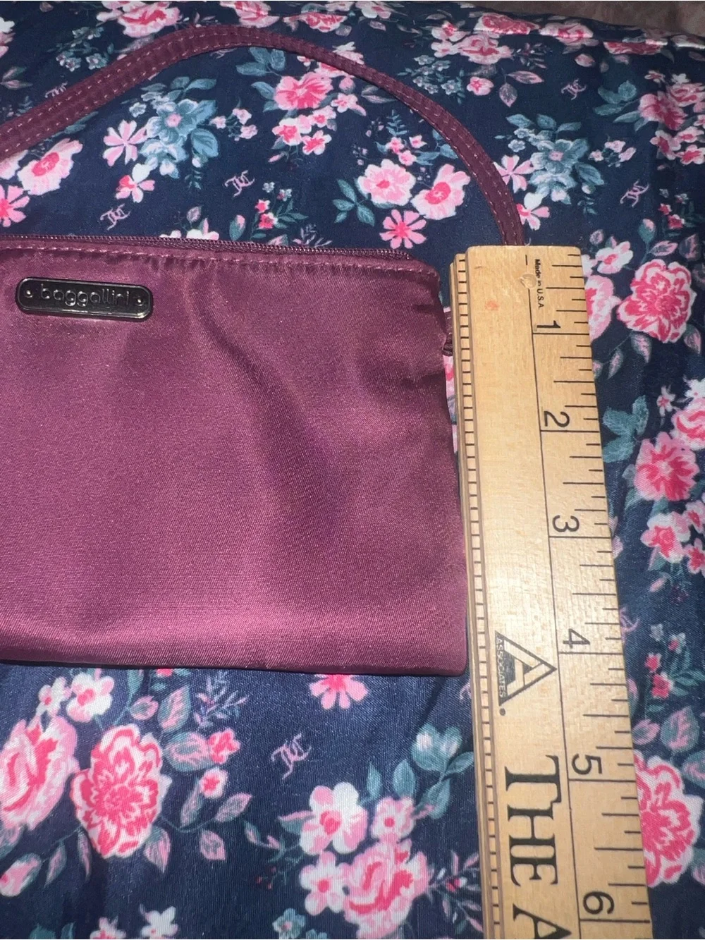 Baggallini rfid wristlet in plum